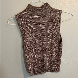 Forever 21 Brown Sleeveless Knit Sweater